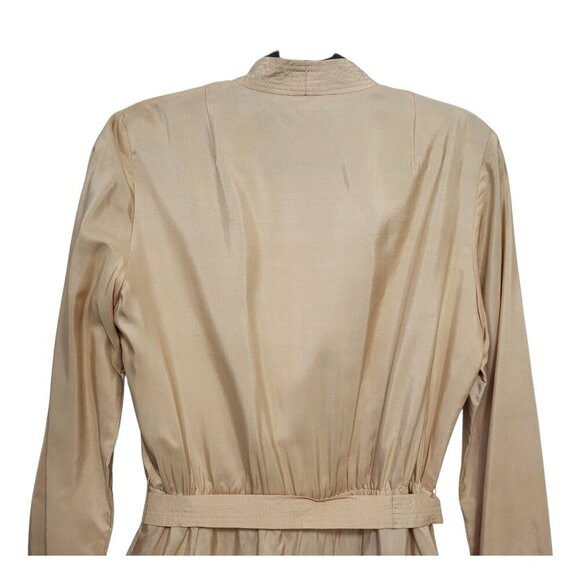 Vintage NEW THREADS Silk Dress Disco Dancing Midi - Picture 9 of 15